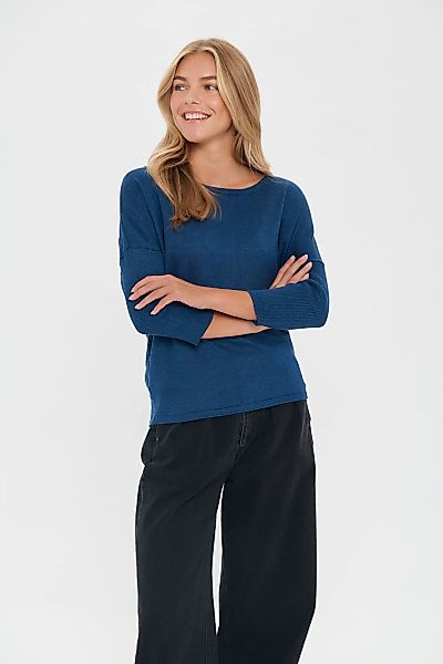 Saint Tropez Rundhalspullover "A2561, MilaSZ R-Neck" Feinstrick mit Viskose günstig online kaufen