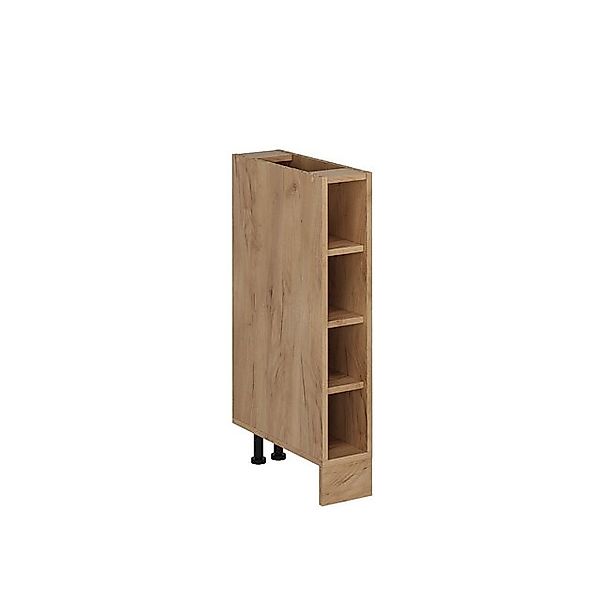 Vicco Küchenregal R-Line Offener Küchenschrank Goldkraft Eiche 15 cm ohne A günstig online kaufen