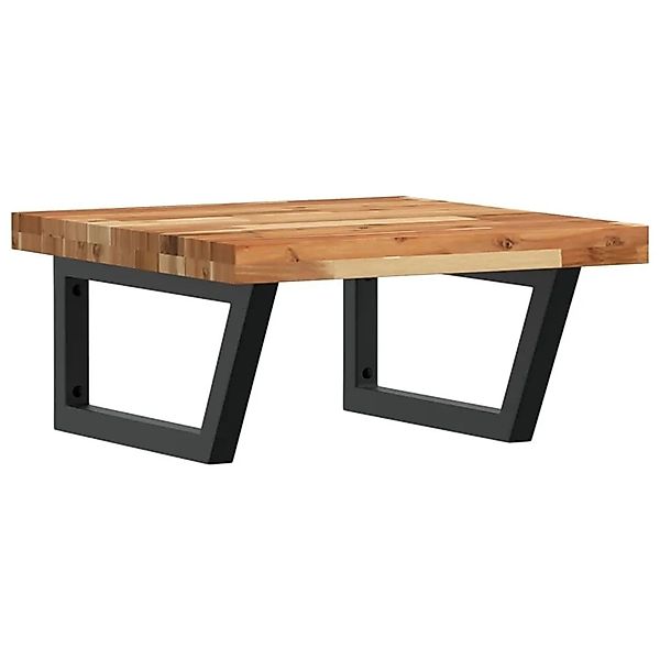 vidaXL Waschbeckenregal Wandmontage Stahl und Akazienholz 3302775 günstig online kaufen