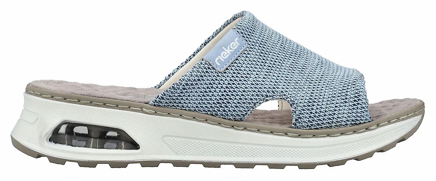 Rieker Pantolette, Sommerschuh, Hausschuh, Schlappen, Keilabsatz, in vegane günstig online kaufen