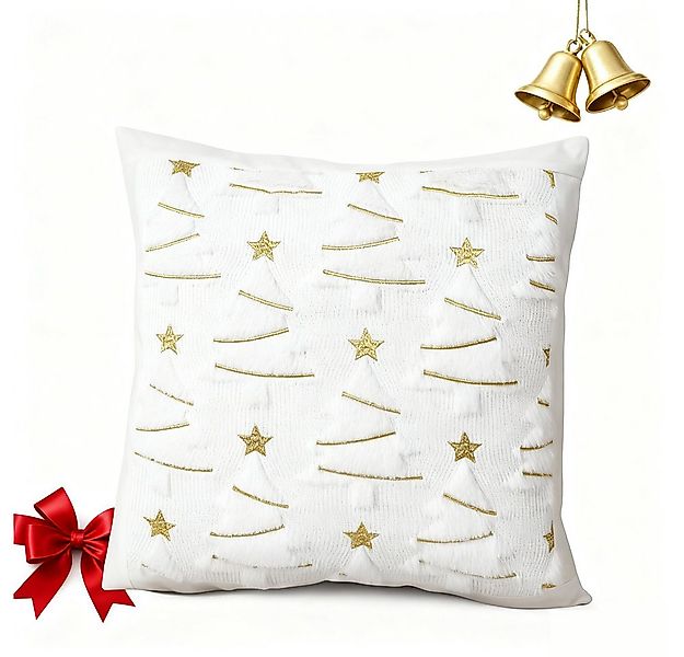 CLTYQ Kissenbezug 2 Stück Kissenbezüge 45x45 cm Weihnachtsbaum Kissenbezug günstig online kaufen