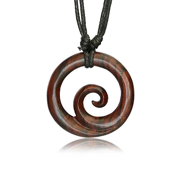 viva-adorno Kette mit Anhänger Halskette Holzanhänger günstig online kaufen