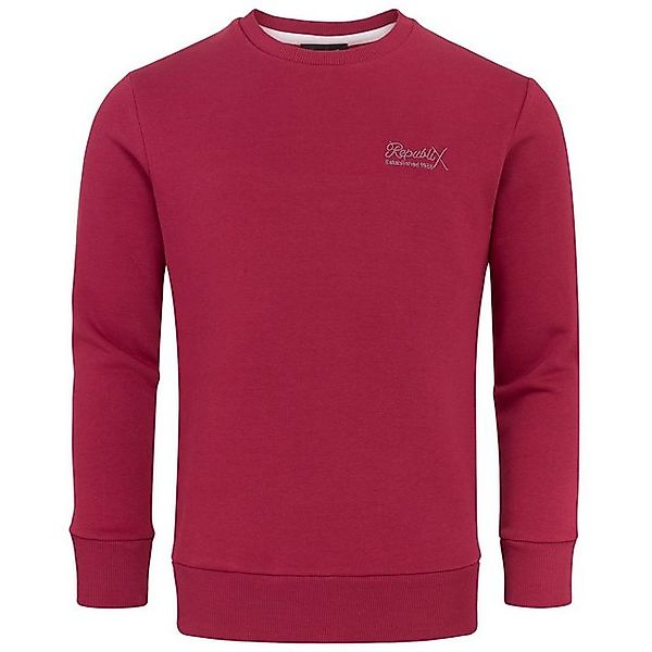 REPUBLIX Sweatshirt WYATT Herren Basic College Pullover Sweatjacke Hoodie günstig online kaufen