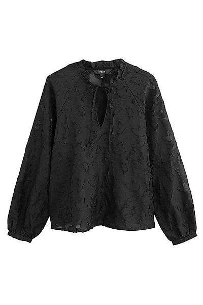 Next Langarmbluse Langärmelige Jacquard-Bluse (1-tlg) günstig online kaufen