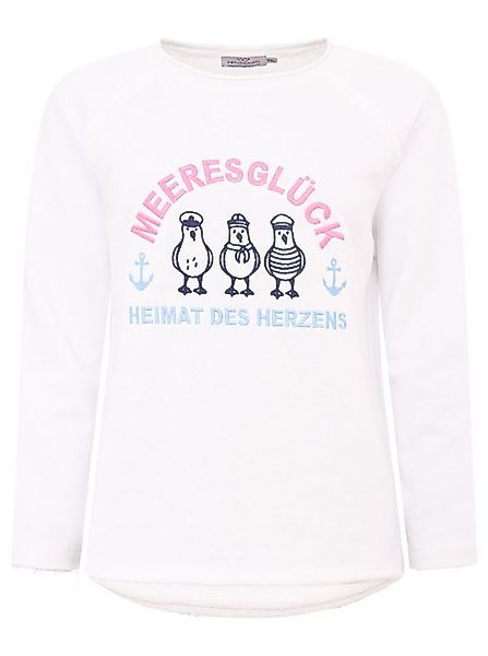 Zwillingsherz Sweatshirt "Meeresglück" mit verspieltem Ankerdetail günstig online kaufen