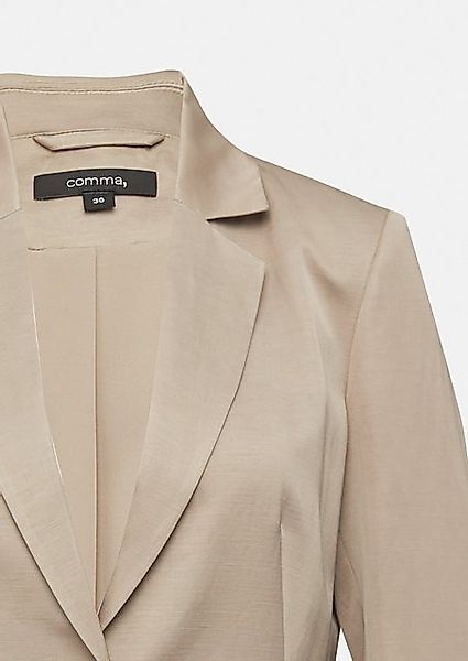 Comma Blusenblazer Fließender Satin-Blazer aus Leinenmix günstig online kaufen