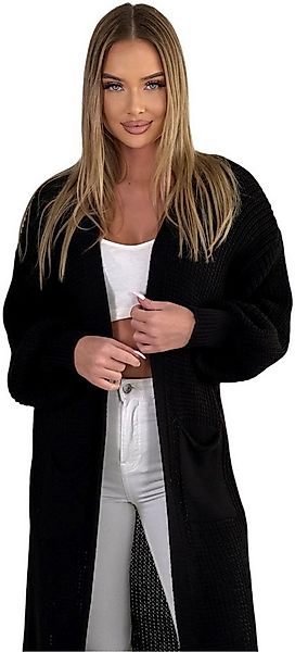 Mississhop Longstrickjacke Cardigan Longstrickjacke extra lange Strickjacke günstig online kaufen