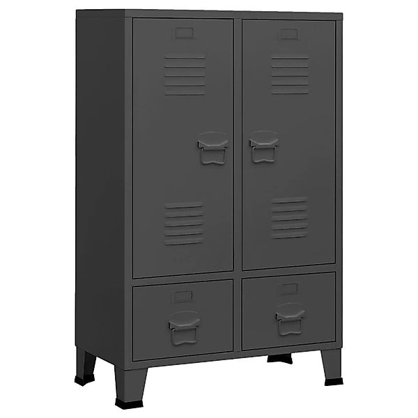 Vidaxl Kleiderschrank Industrie-stil Anthrazit 67x35x107 Cm Stahl günstig online kaufen