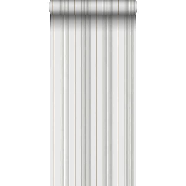 Sanders & Sanders Tapete Streifen Grün und Grau 53 cm x 10.05 m günstig online kaufen