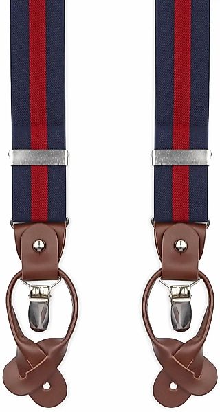 Suitable Luxe Hosenträger Navy Streifen Rot - günstig online kaufen