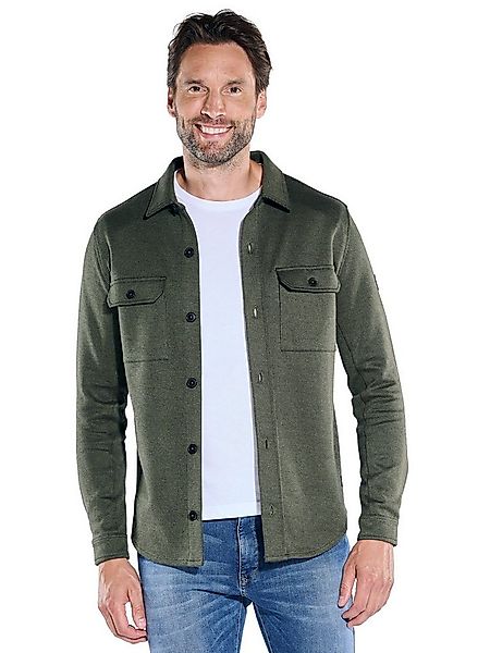 Engbers Sweatshirt engbers Herren Sweatshirt im Overshirt-Design, Oliv günstig online kaufen
