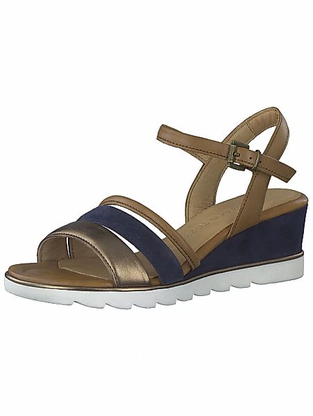 MARCO TOZZI Keilsandalette "Marco Tozzi Sandalen Leder/Textil" günstig online kaufen