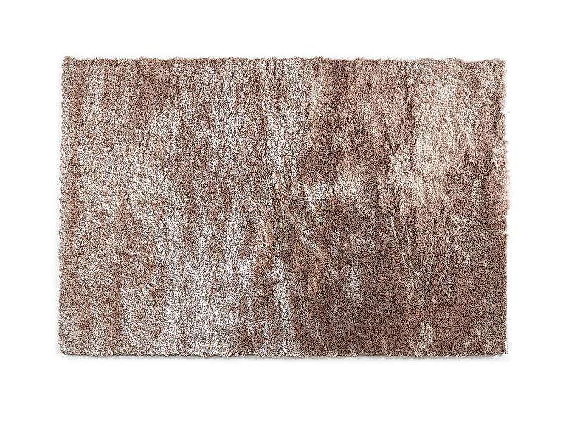 Hochflorteppich ultraweich - 140 x 200 cm - Taupe mit Beige-Schimmer - DOLC günstig online kaufen