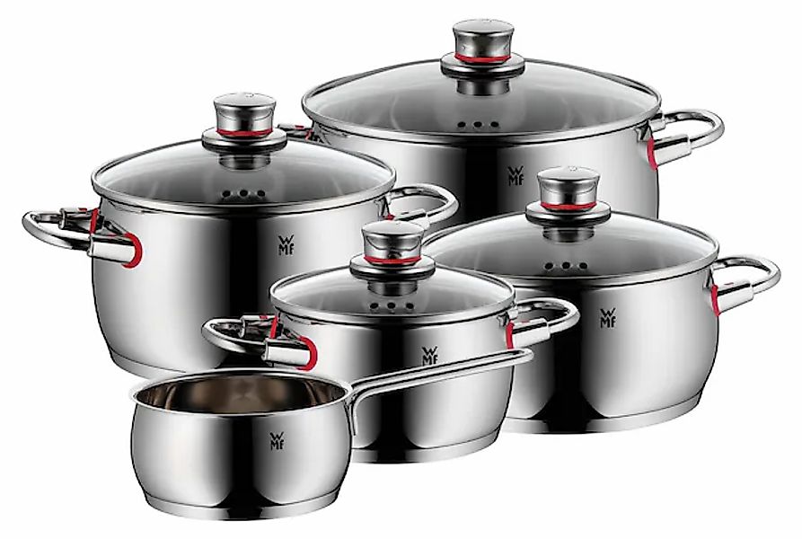 WMF Topf-Set »Quality One«, 5-teiliges Kochtopf Set mit Glasdeckel«, Cromar günstig online kaufen