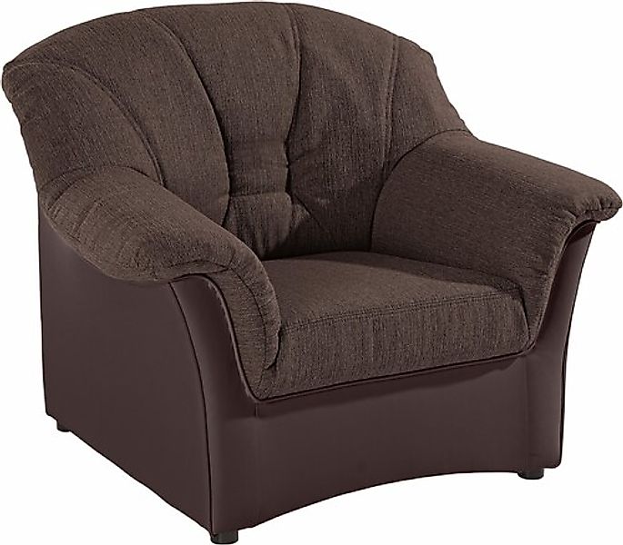 DOMO collection Sessel »Elva, zeitlose Formensprache, elegante Rückensteppu günstig online kaufen