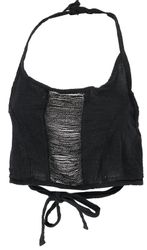 Guru-Shop T-Shirt Goa Top, Psytrance Neckholder günstig online kaufen
