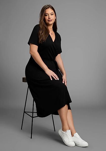Laura Scott CURVE Midikleid, mit betonter Taille - GROSSE GRÖSSE günstig online kaufen