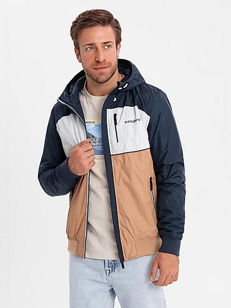 OMBRE Allwetterjacke Leichte farbige Herren-Sportjacke mit Fleece günstig online kaufen