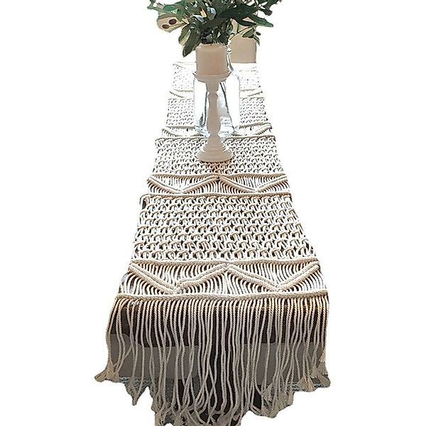 FELIXLEO Tischläufer Tischläufer Makramee 35x200cm Macrame günstig online kaufen