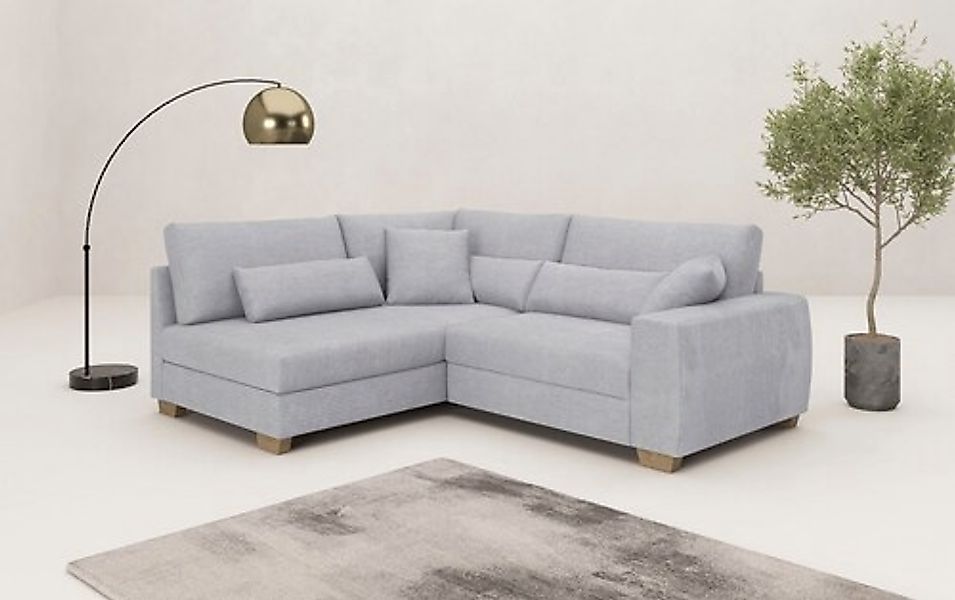 Mr. Couch Ecksofa »Helena L-Form«, Mit Federkern, wahlweise mit Bettfunktio günstig online kaufen