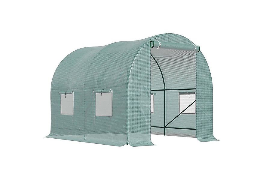 Outsunny Foliengewächshaus Folientunnel Frühbeet mit Fenster, BxTxH: 245 x günstig online kaufen