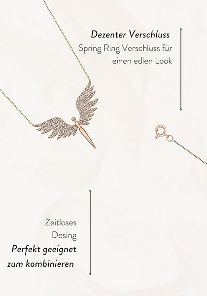 Einzelstück Charm-Kette Halskette Angel 925 Sterling Silber günstig online kaufen