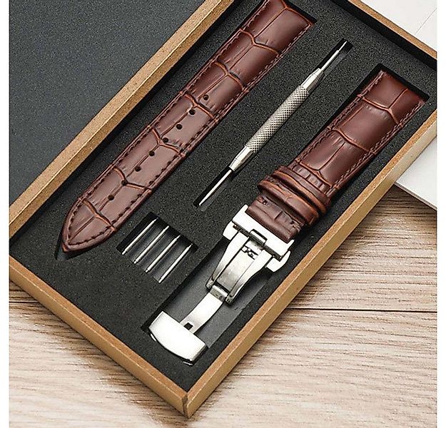 BTTO Uhrenarmband Leder Uhrenarmband Erhältlich, 18mm/20 mm/22 mm Breiten, günstig online kaufen