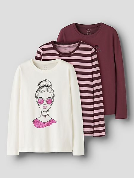 Name It Langarmshirt NKFNIANA 3P LS günstig online kaufen