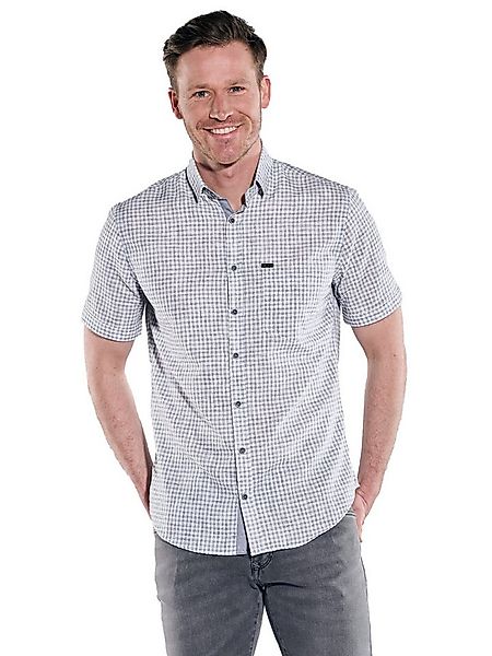 Engbers Kurzarmhemd engbers Herren Kurzarm-Hemd mit Leinenanteil, Anthrazit günstig online kaufen