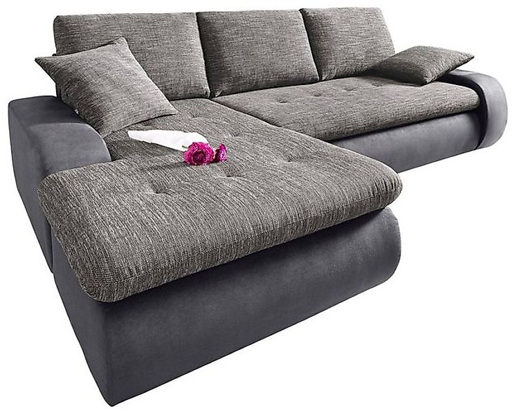 TRENDMANUFAKTUR Ecksofa Indie, modern und bequem, Materialmix, OTTOs Choice günstig online kaufen