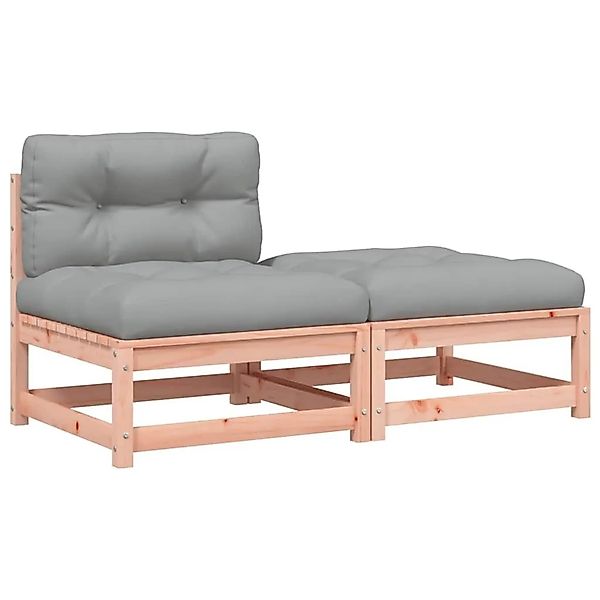 vidaXL Gartensofa ohne Armlehnen mit Kissen und Hocker 838131 günstig online kaufen