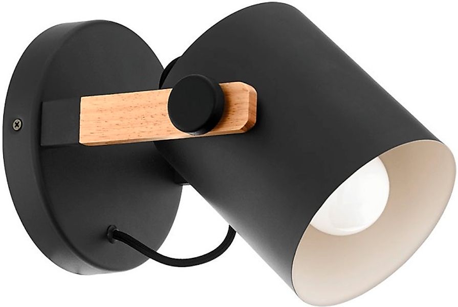 EGLO Wandleuchte »HORNWOOD«, 1 flammig, Leuchtmittel E27   ohne Leuchtmitte günstig online kaufen