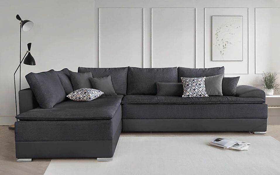 INOSIGN Ecksofa "Boxspringbett Night & Day L-Form mit Dauer-Schlaffunktion günstig online kaufen