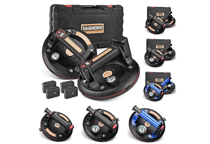 XERSEK Plattenheber Haltegriff Saugheber mit Akuus Barometer, Vakuumheber G günstig online kaufen