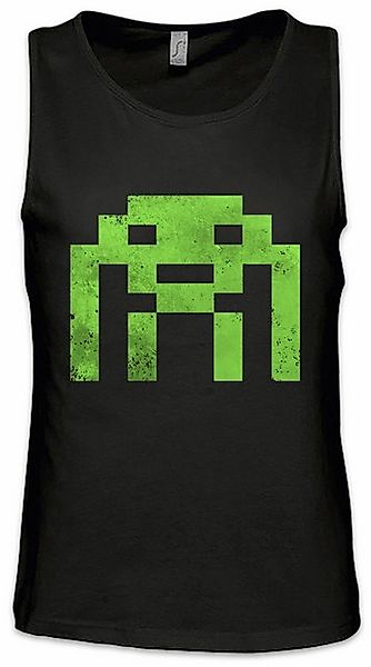 Urban Backwoods Tanktop Alien Invader Ärmelloses T-Shirt Retro Gaming Gamer günstig online kaufen
