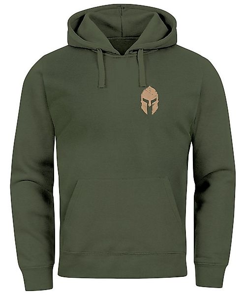 Neverless Hoodie Hoodie Herren Logo Print Sparta-Helm Spartaner Gladiator K günstig online kaufen