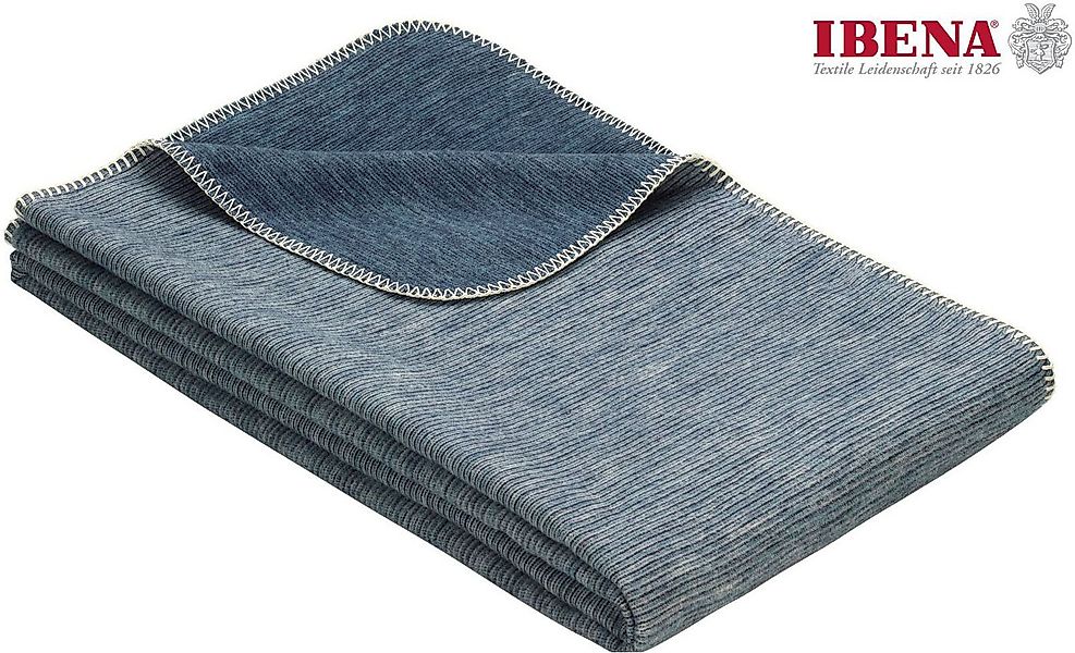 Wohndecke Wohndecke Lausanne, IBENA, in schlichtem Melange-Look günstig online kaufen