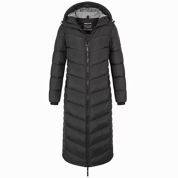 SUBLEVEL Steppjacke Damen Mantel mit Kapuze extra lange Winter Jacke Parka günstig online kaufen