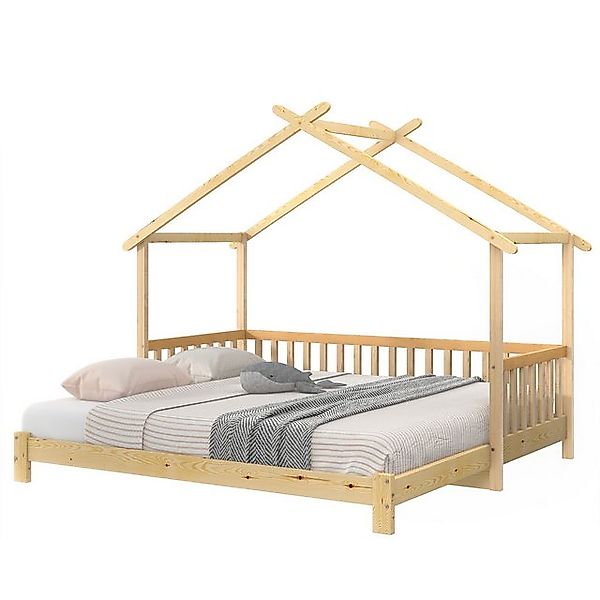 Gotagee Kinderbett Bett Baumhaus erweiterbar Tagesbett Doppelbett Flaches B günstig online kaufen