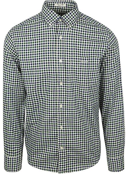 Gant Casual Hemd Twill Blau Grün - Größe 3XL günstig online kaufen