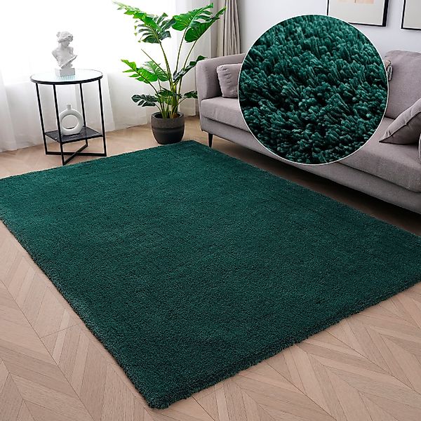 my home Hochflor-Teppich Microfaser Teppich Magong, günstig online kaufen