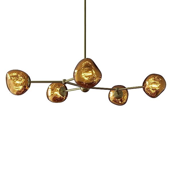 riess-ambiente Hängeleuchte LIQUID DIAMOND 100cm gold günstig online kaufen