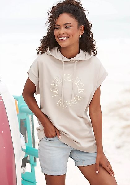 Venice Beach Sweatshirt mit Logostickerei, Loungewear günstig online kaufen
