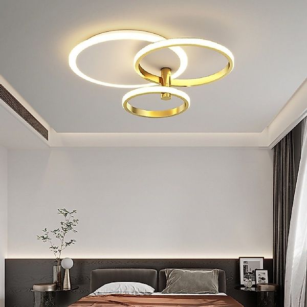 Daskoo Deckenleuchten 3/5 Ringe LED Deckenlampe günstig online kaufen