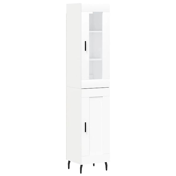 vidaXL Highboard Weiß 34,5x34x180 cm Holzwerkstoff 3199505 günstig online kaufen