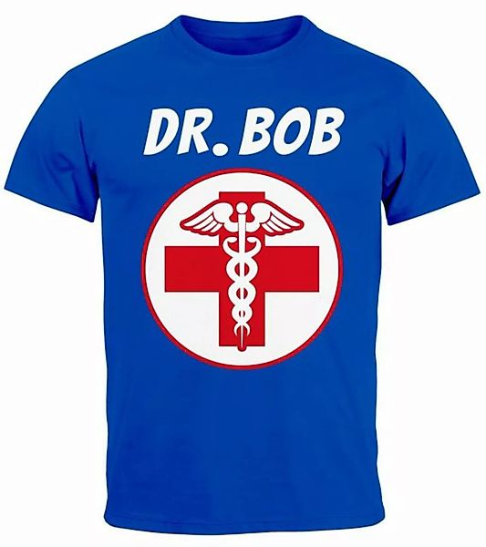MoonWorks Print-Shirt Herren T-Shirt Fasching Karneval Arzt Dr Bob Kostüm F günstig online kaufen