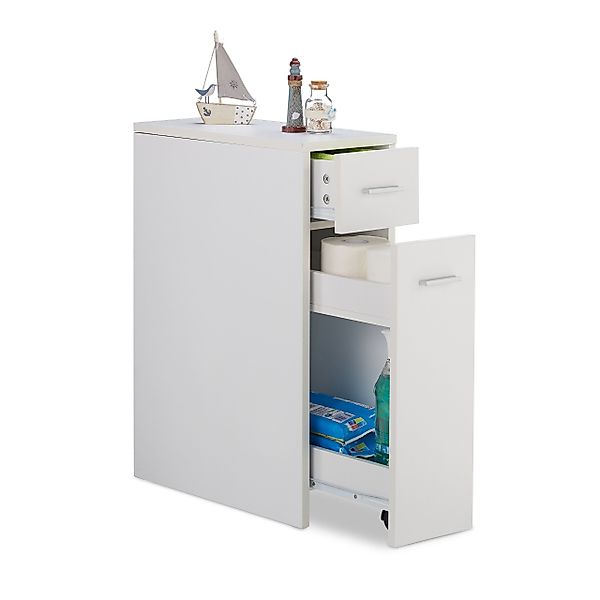 relaxdays Regal Weißer Nischenschrank günstig online kaufen