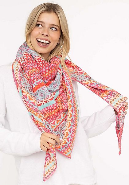 Zwillingsherz Dreieckstuch "Maralda", farbenfrohes Muster, wärmend, Strick günstig online kaufen