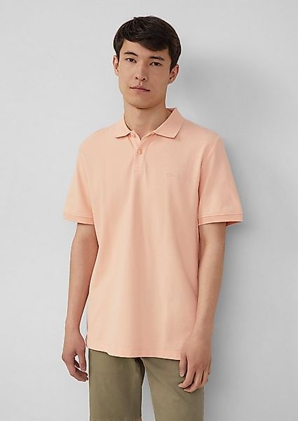 s.Oliver Kurzarmshirt Poloshirt aus Baumwollpiqué Logo günstig online kaufen