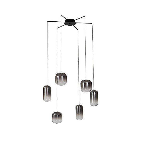 Lucande LED Avelina 10025884 Modern aus Glas 6-flammig Wohnzimmerleuchte günstig online kaufen